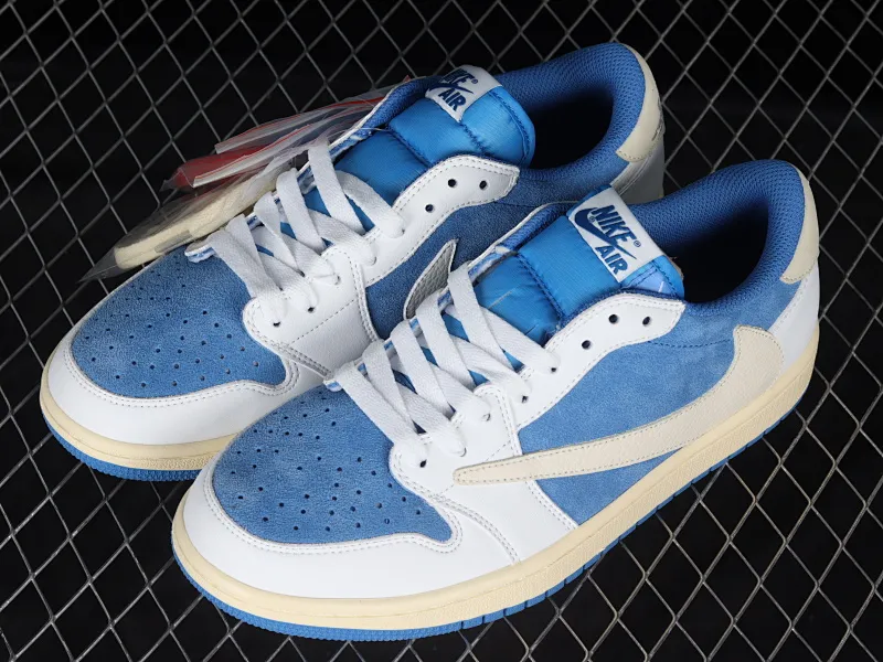 All categories Air Jordan Jordan series basketball shoes Air Jordan 1 Low Travis Scott x Jordan 1 low AJ 1 OG Barb Anti-Hook Ghostface Low CQ4277-212